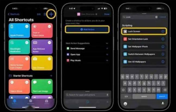 余姚苹果14锁屏维修店分享iPhone14升级iOS16.4后如何创建锁屏快捷方式 