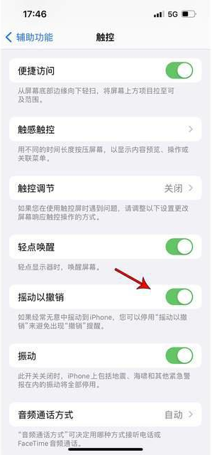余姚苹果手机维修分享iPhone手机如何设置摇一摇删除文字 